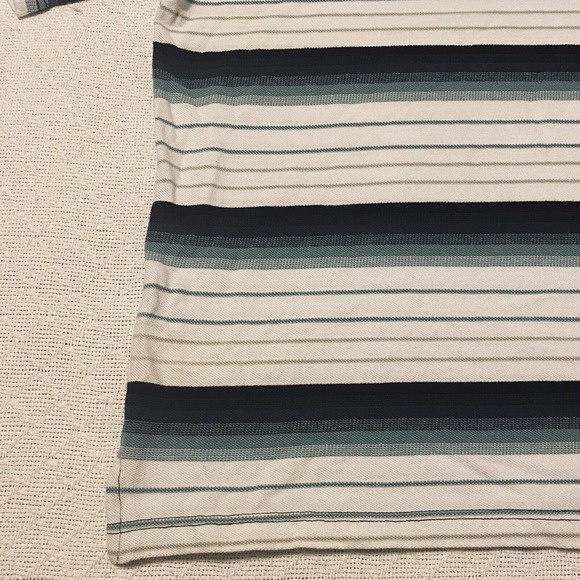 South Pole Polo Shirt Mens Size XL Black Green White Striped With Collar - Picture 5 of 16